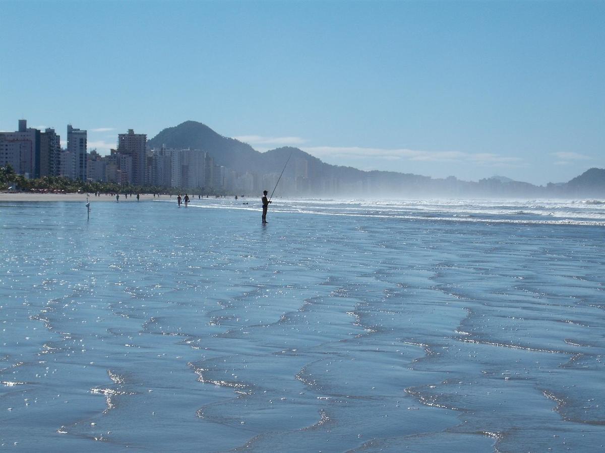 Ape Temporada Praia Grande Sp Completo Com Piscina, Churrasqueira, Estacionamento Kültér fotó