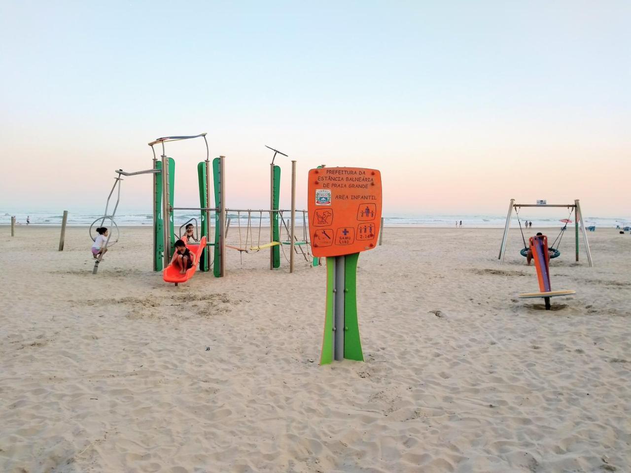 Ape Temporada Praia Grande Sp Completo Com Piscina, Churrasqueira, Estacionamento Kültér fotó